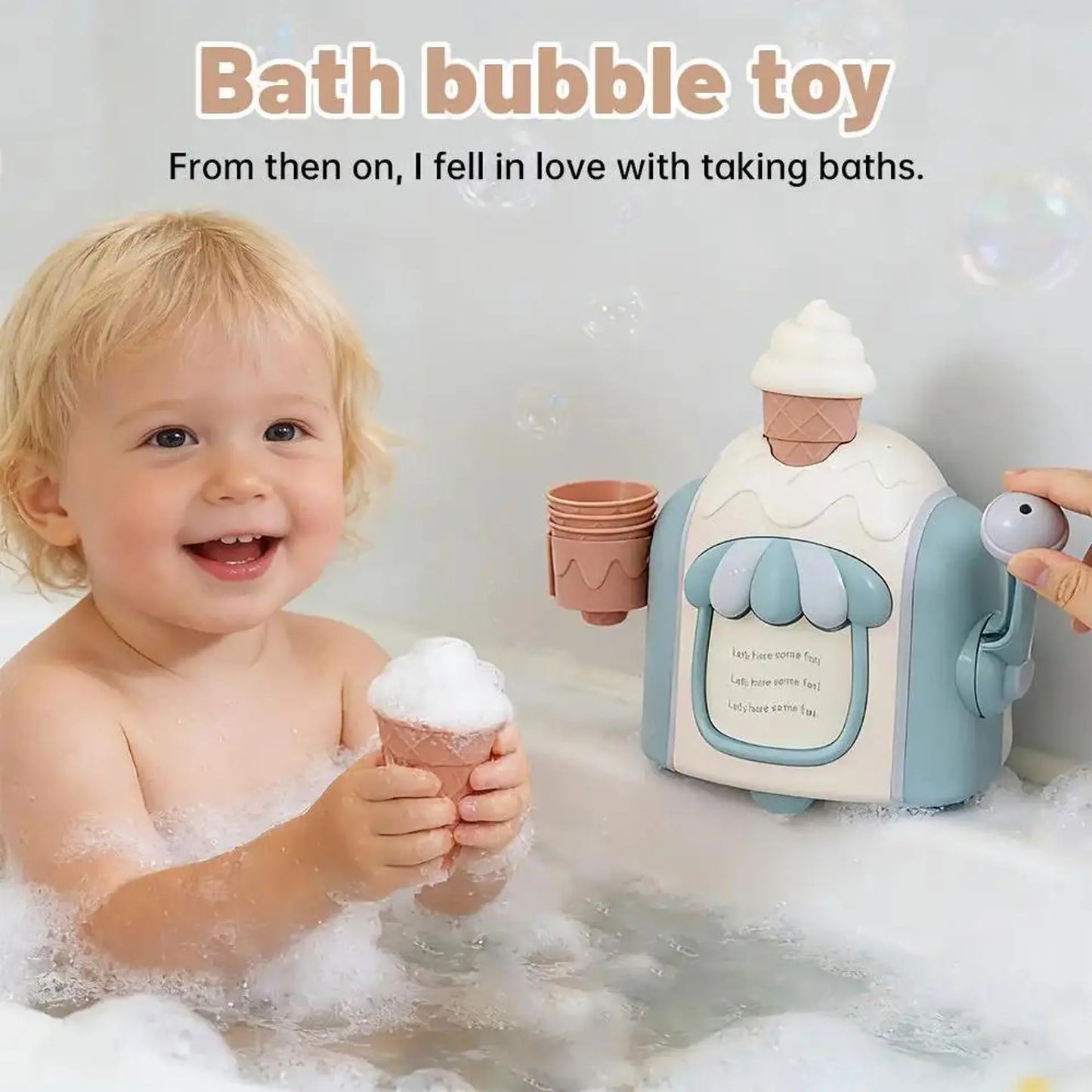 Ice Cream Bubble Maker Bath Toy
