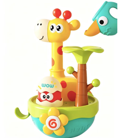 Cute Giraffe Bath Water Toy With Watering Cup