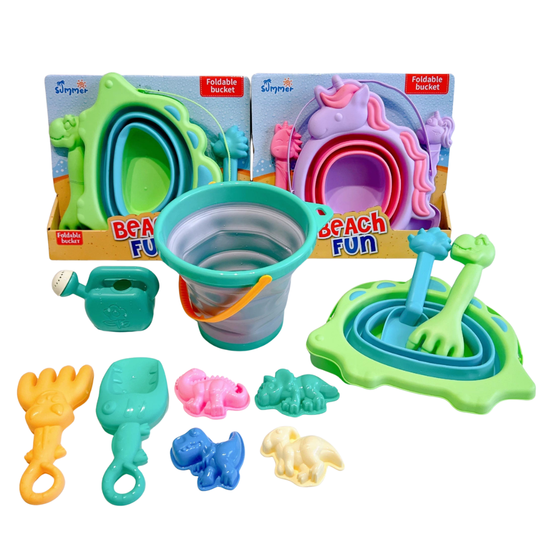 Collapsible Beach Bucket Play Set