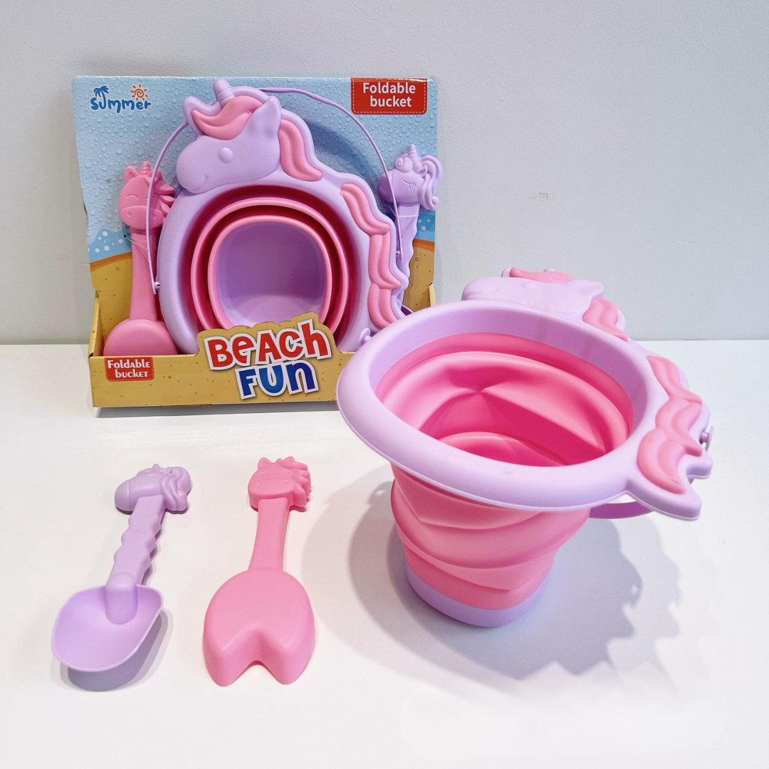 Collapsible Beach Bucket Play Set