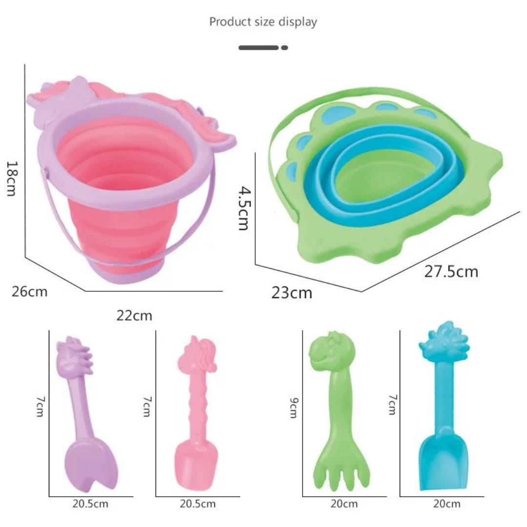 Collapsible Beach Bucket Play Set