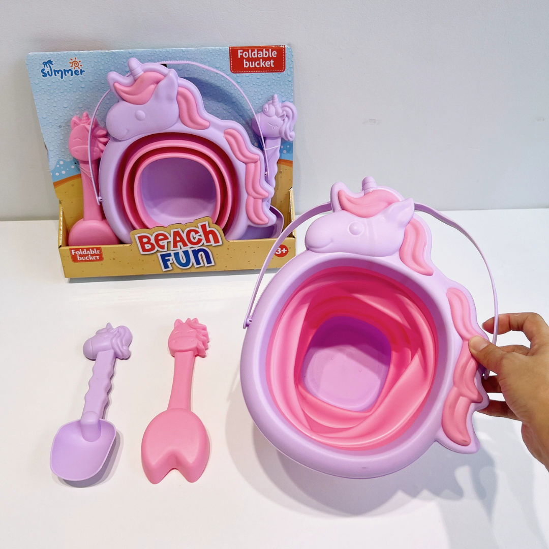 Collapsible Beach Bucket Play Set