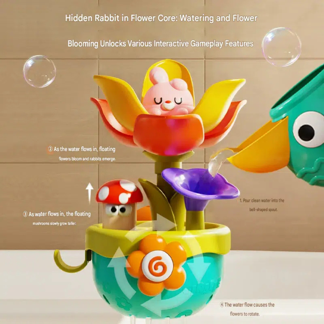 Blooming Flower Bath Waterfall Toy