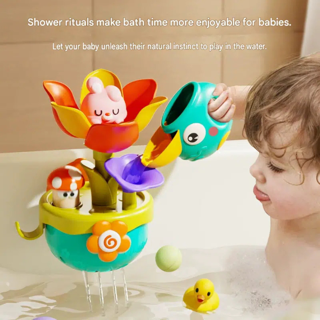 Blooming Flower Bath Waterfall Toy