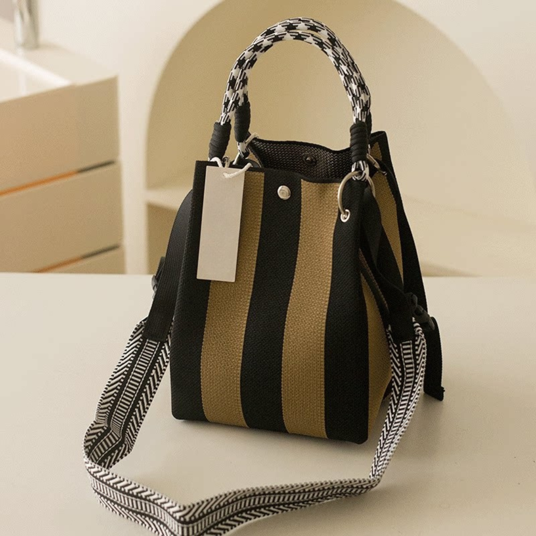 Canvas Crossbody Tote Bag
