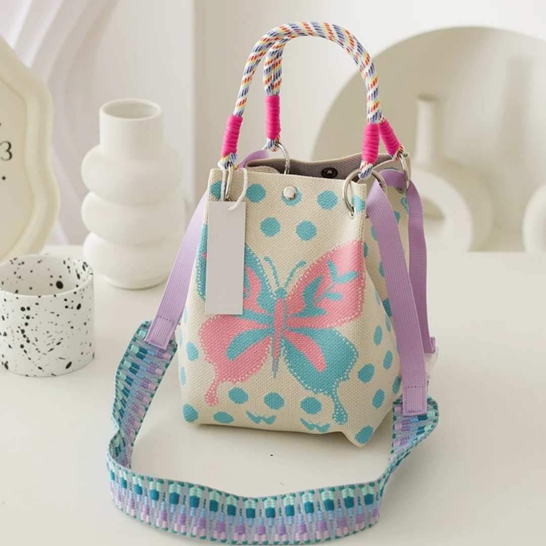 Canvas Crossbody Tote Bag
