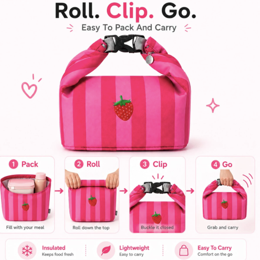 Roll-Top Insulated Lunch Bag