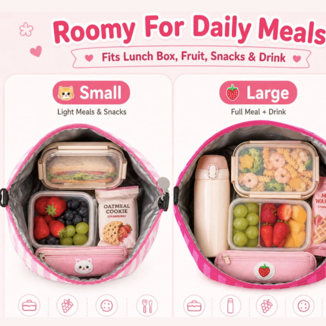 Roll-Top Insulated Lunch Bag