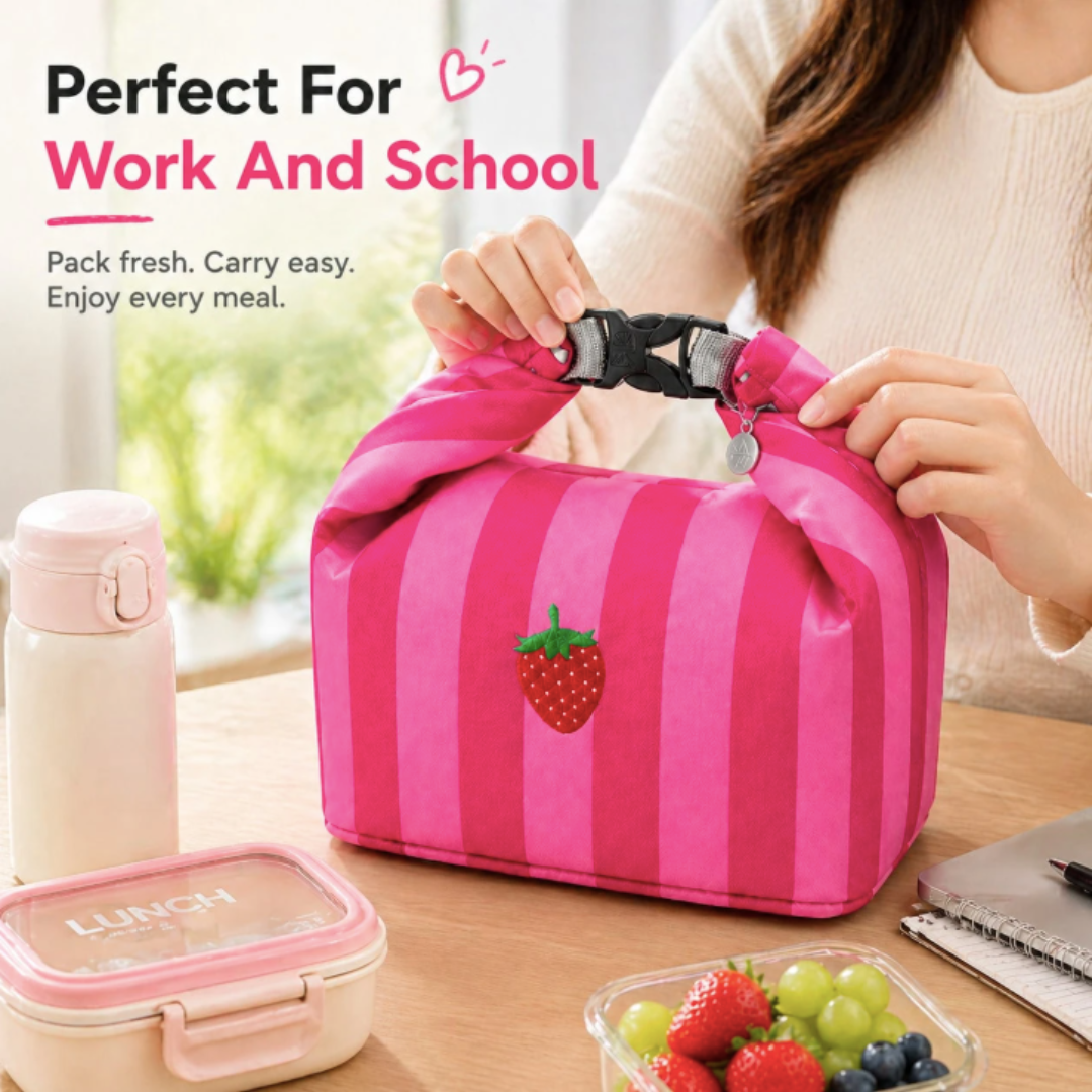Roll-Top Insulated Lunch Bag