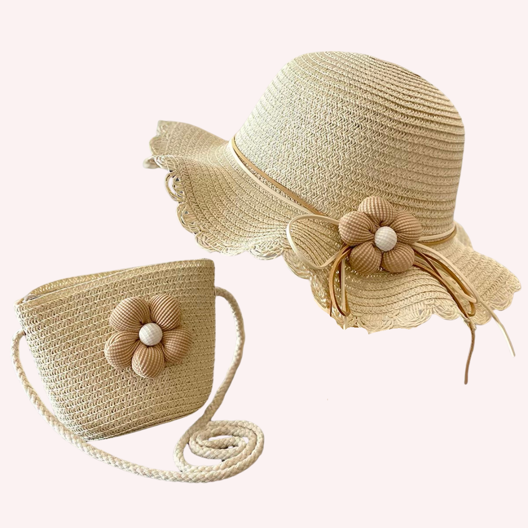 Daisy Bloom Hat & Bag Set