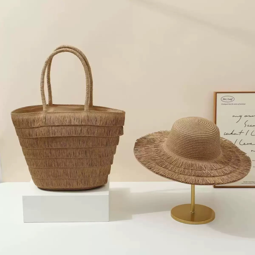 Coastal Breeze Hat & Tote Set
