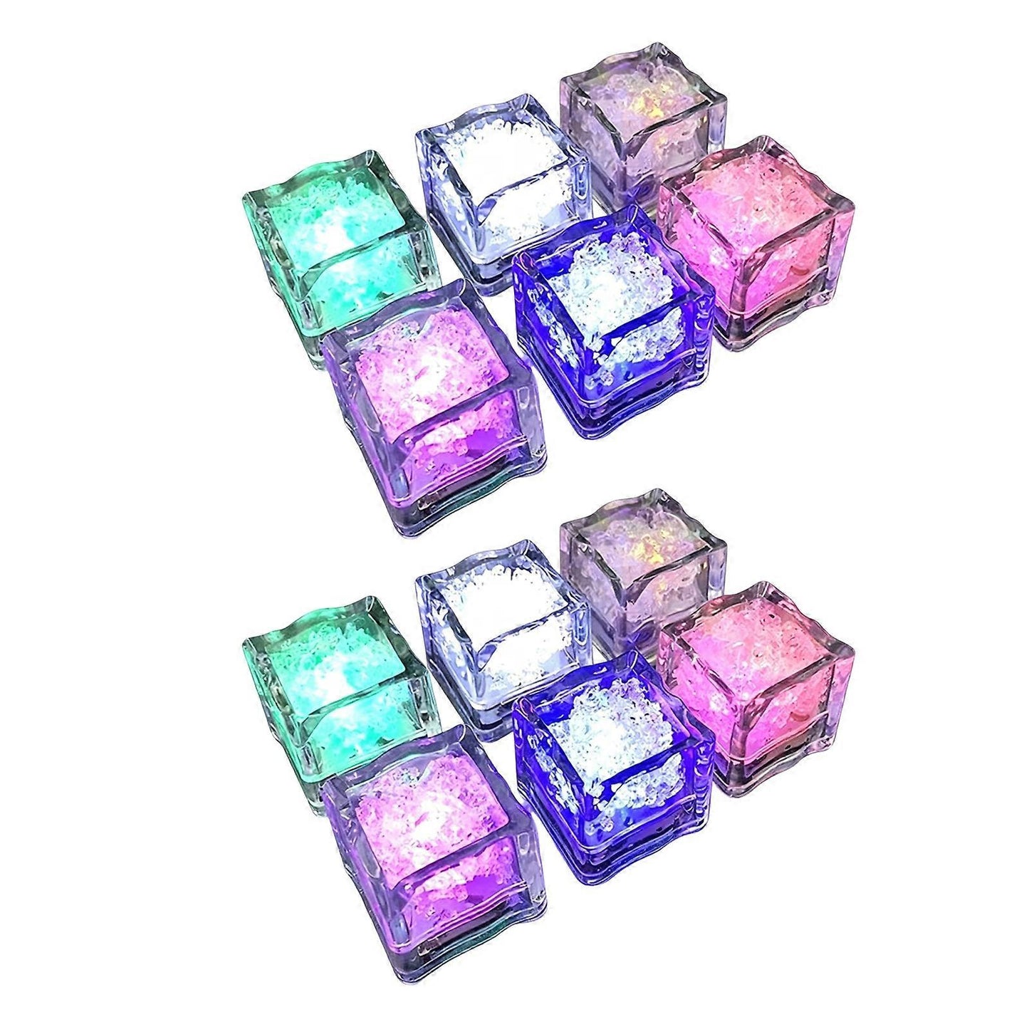 Colour-Changing LED Bath Cubes (6 Pack)