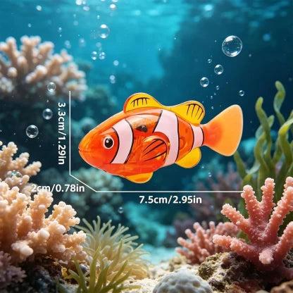 4PCS Swimming Robot Fish Water Activated LED