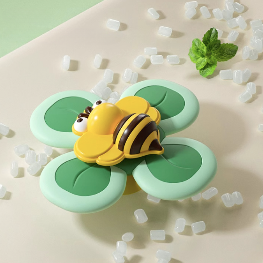 🦋🐞🐝 Suction Cup Spinner Toys – 3-Piece Set (Ladybug, Butterfly & Bee) for Babies & Toddlers