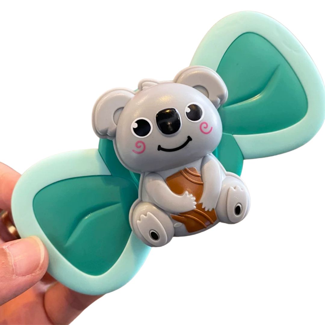 🦊🦁🐨Suction Cup Spinner Toys – 3-Piece Set (Fox,Lion,Koala) for Babies & Toddlers