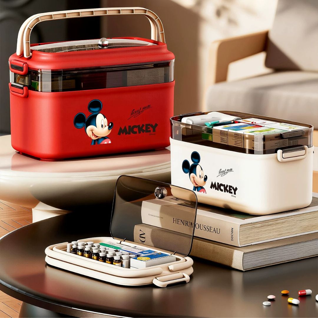 Disney Mickey 3-Tier Family Medicine Storage Box