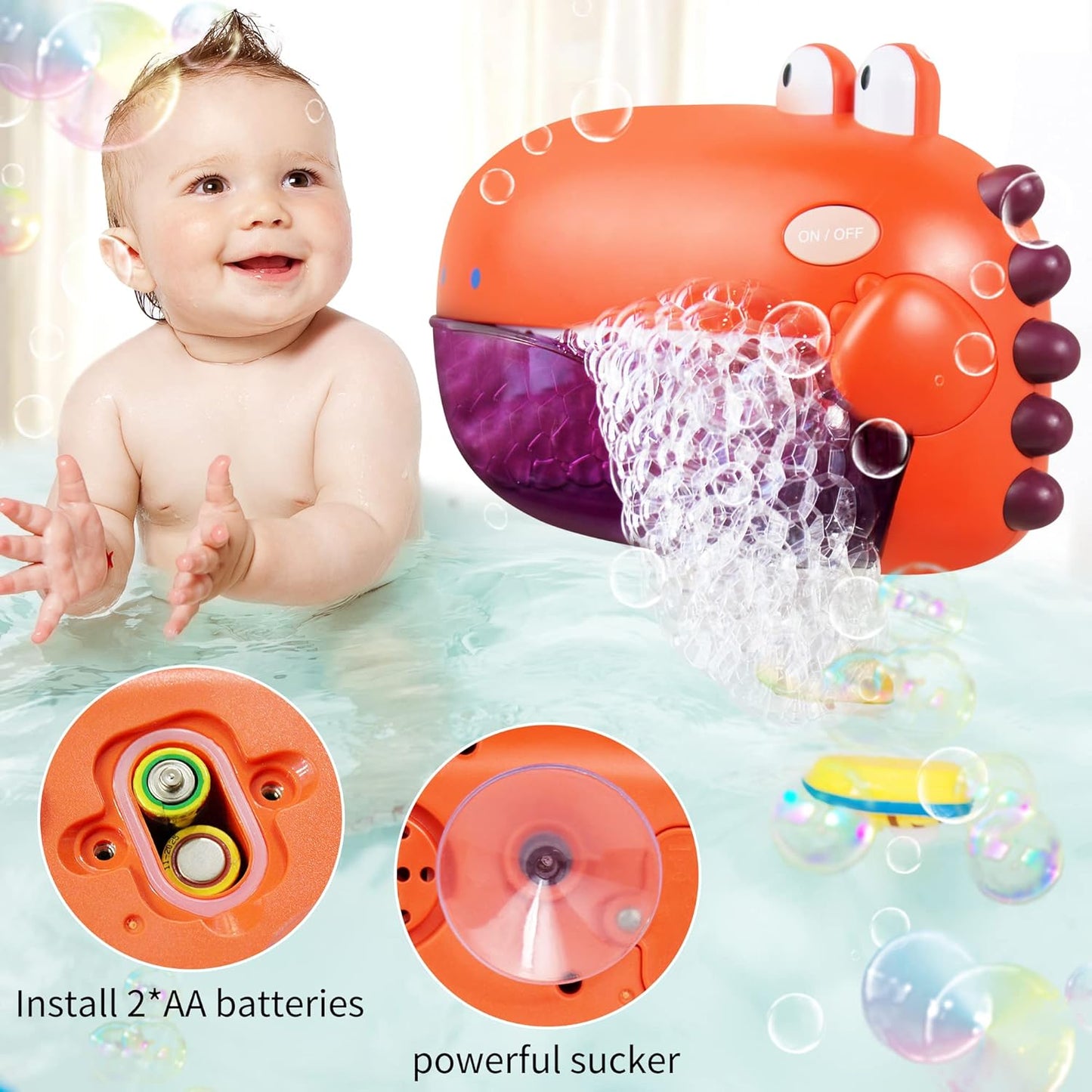 🦖 Interactive Dino Bath Toy –  Baby & Toddler Water Toy