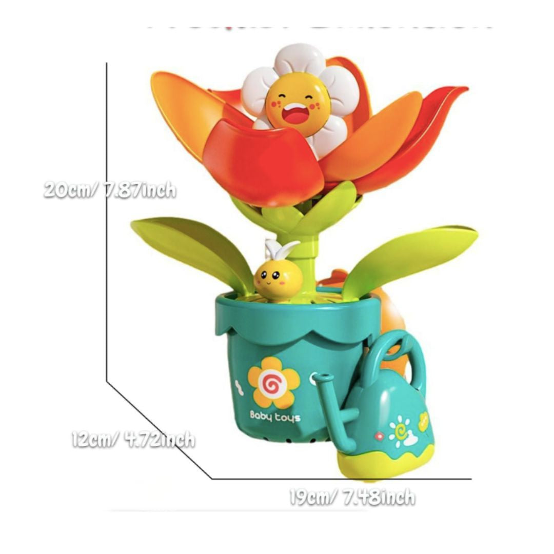 Toddler Baby Bath Educational Toy Pop-Up Flower Sprinkler