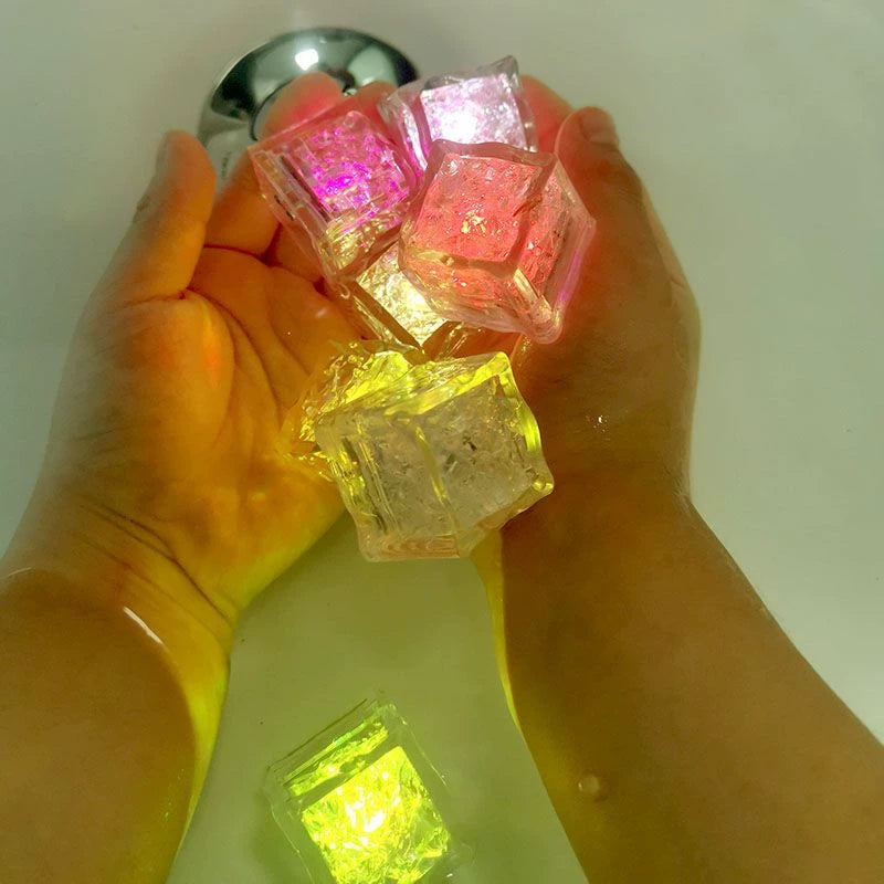 Colour-Changing LED Bath Cubes (6 Pack)