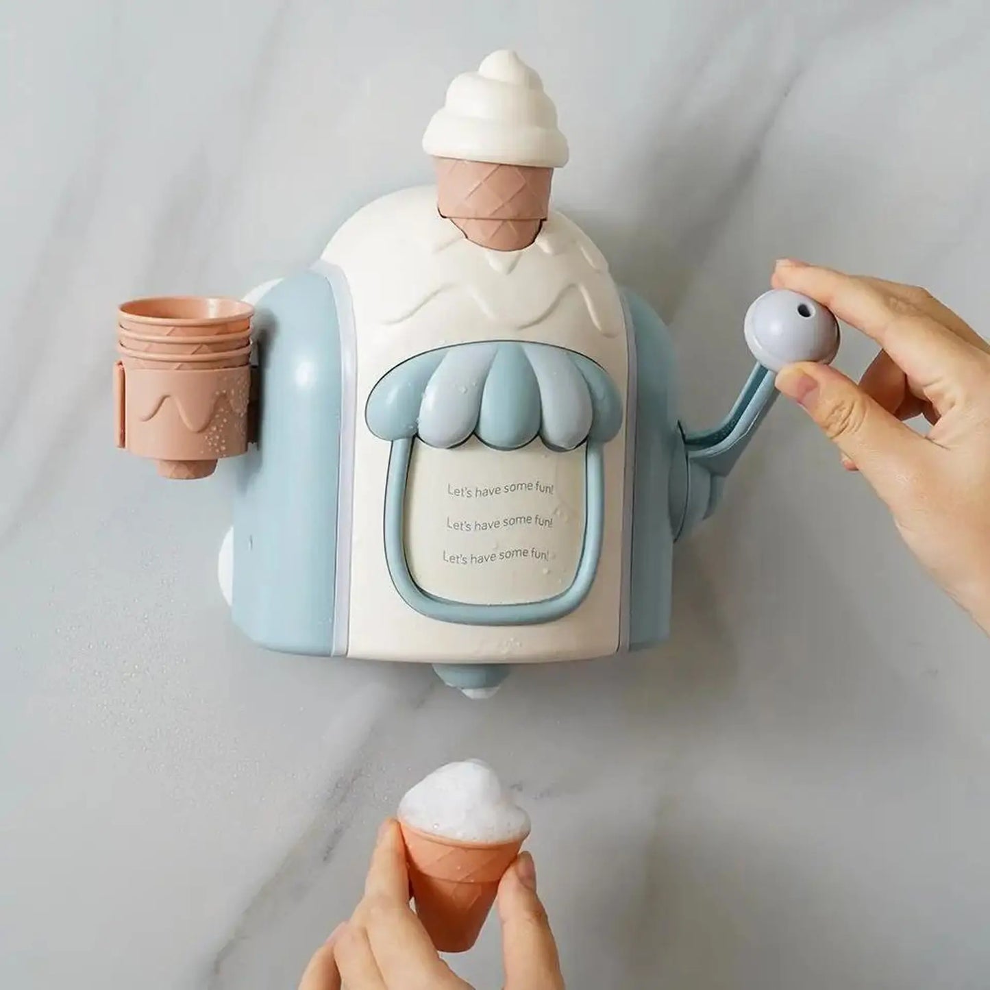 Ice Cream Bubble Maker Bath Toy